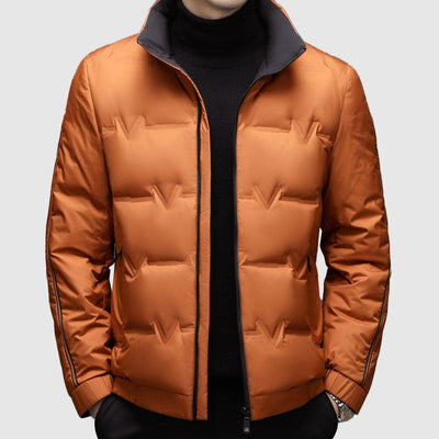 Men’s Duck Down Winter Zip-Up Jacket by Vayla