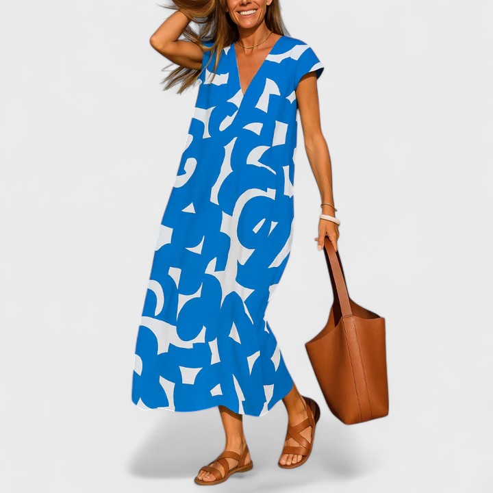 Vayla | Flowing V-Neck Dress