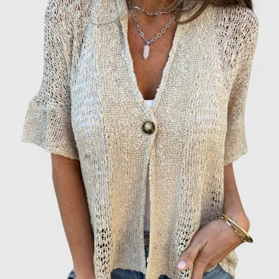 Vayla | Elegant Knitted Shirt