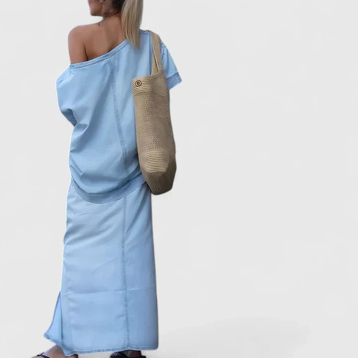 Vayla | Elegant Maxi Skirt Set