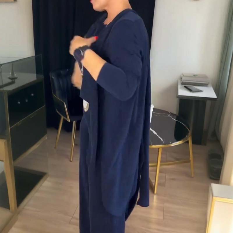 Hannelore | 3-piece set with long cardigan, elegant comfort, and versatile style for all occasions